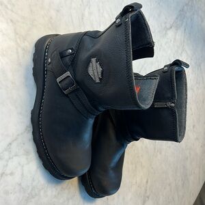 Men's Harley-Davidson Richton Motorcycle Boot Black Full Grain Leather 10+M